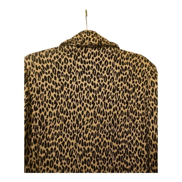SPEGIEL Gray/Black Leopard Long Topper -‎ Size 16 - Picture 6 of 8